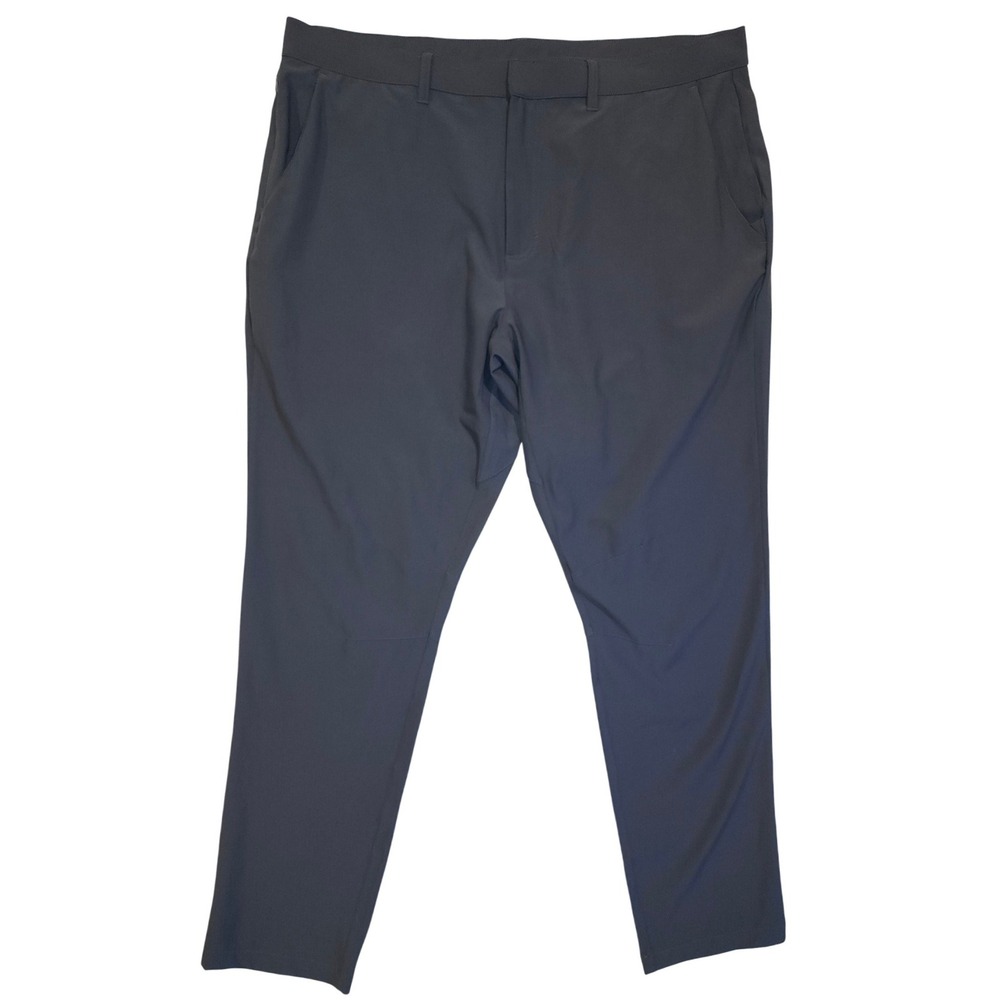 MIER Mens Performance Golf Pants XL Black Stretchy Lightweight Trousers PCR-3115